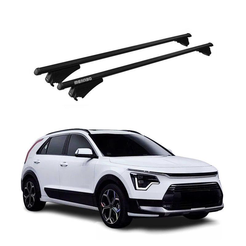 Portapacchi Menabo per Kia Niro 2021-2025 ABE alluminio nero 2 pezzi