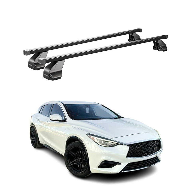 Portapacchi in acciaio Menabo per Infiniti QX30 2016-2019, nero