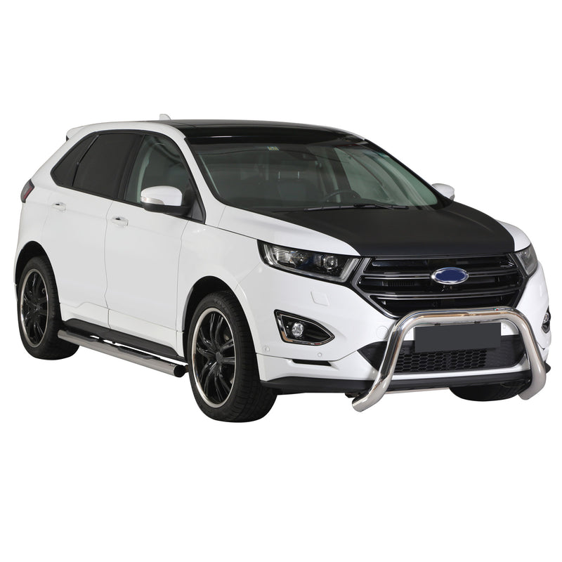 Protezione anteriore per Ford Edge 2014-2018 ø76mm acciaio argento