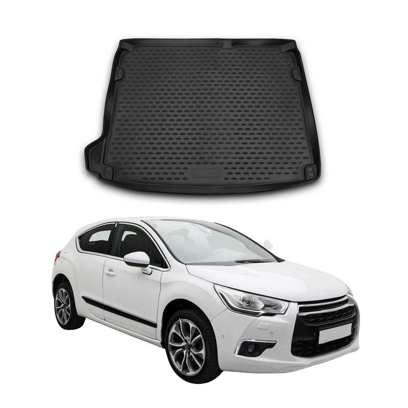 Tappetino per bagagliaio in gomma TPE per Citroen DS4 2011-2015, nero