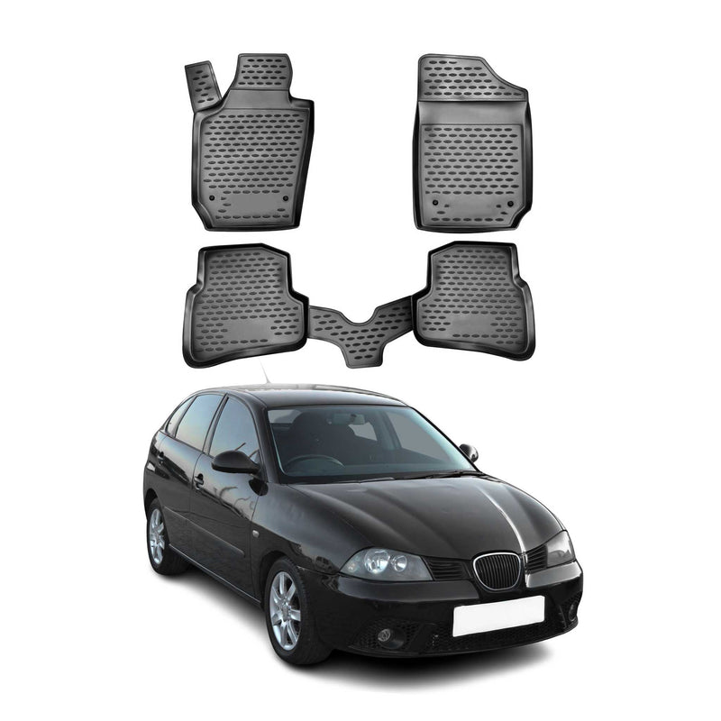 Tappetini Seat Ibiza 2008-2017 TPE Nero 4 pezzi