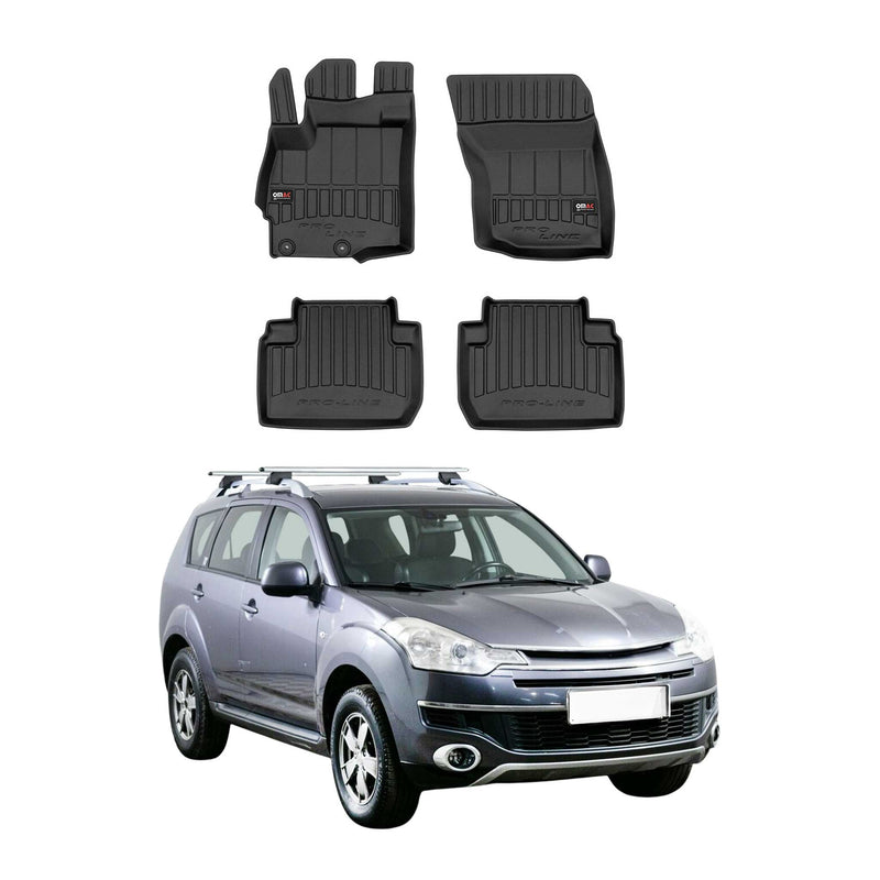 Tappetini Citroen C-Crosser 2007-2012 TPE Nero 4 pezzi