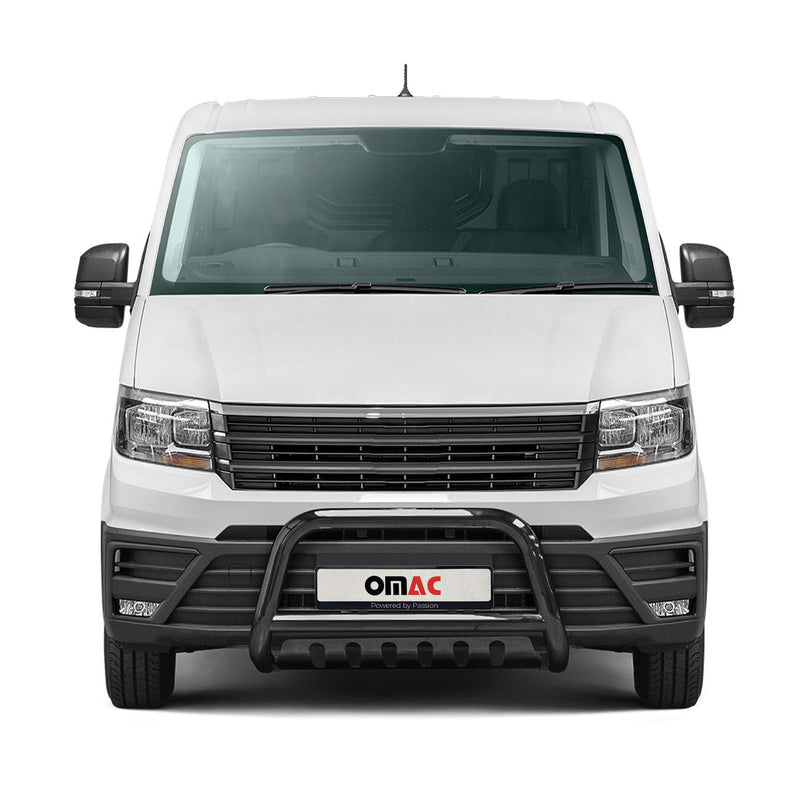 Frontbügel Frontschutzbügel für VW Crafter 2017-2025 Edelstahl mit ABE Schwarz