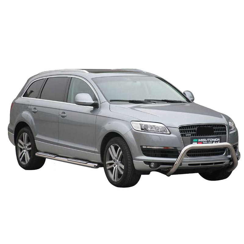 Minigonne laterali in acciaio per Audi Q7 4L 2006-2015 Argento