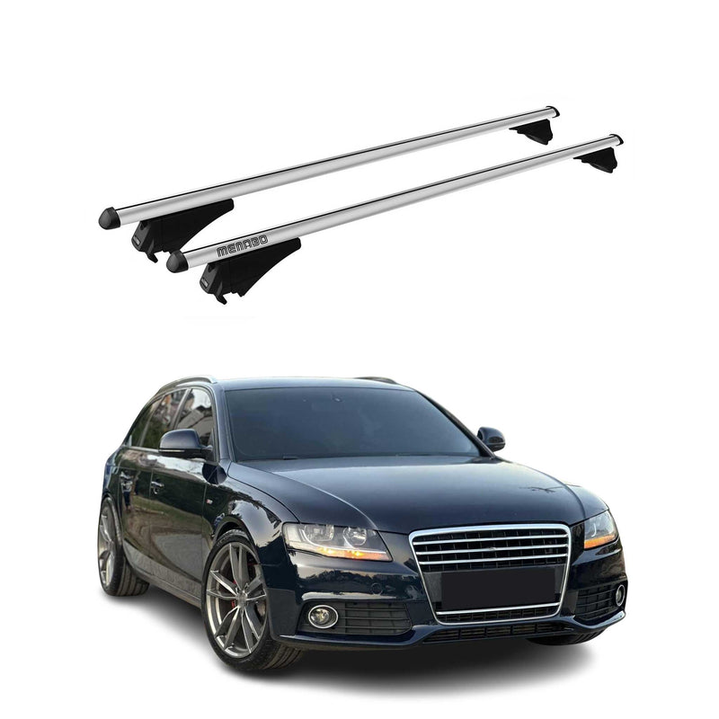 Barre portatutto Menabo per Audi A4 Allroad 2007-2015 grigio alluminio 2x