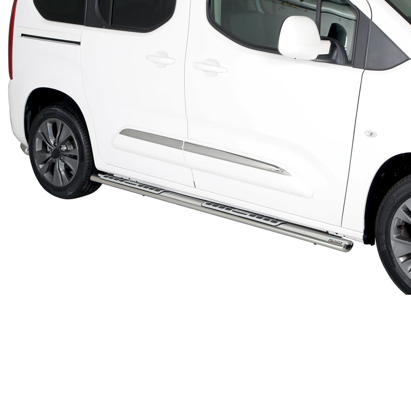 Stahl Schwellerrohre Trittbretter für Toyota Proace City Verso 2019-2025 Kurzer