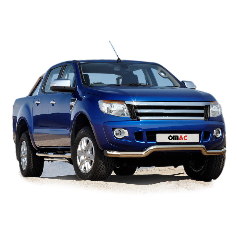 Frontbügel Frontschutzbügel Schutz für Ford Ranger 2007-2012 Stahl ABE Silber