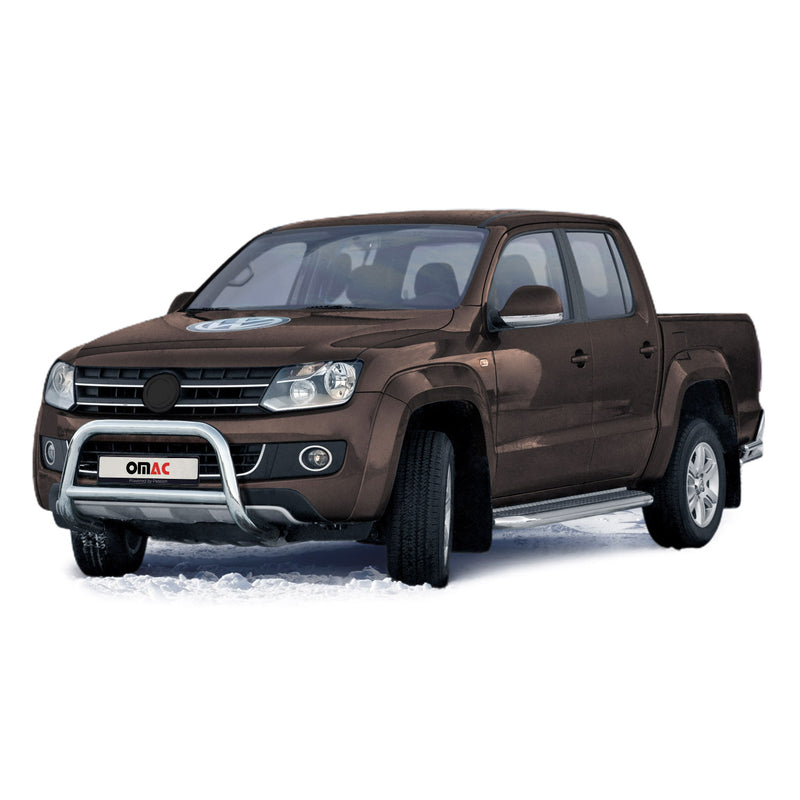 Protezione anteriore per VW Amarok 2009-2016 con ABE acciaio argento