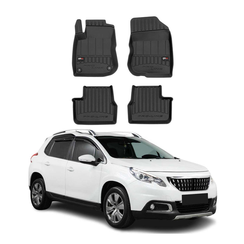 Tappetini Peugeot 2008 2013-2019 TPE Nero 4 pezzi