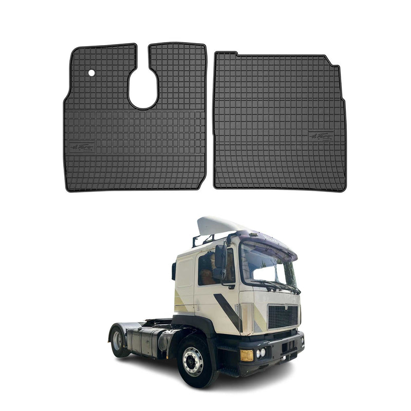 Tappetini in gomma neri per MAN 8-153 L2000 1994-2005, 2 pezzi