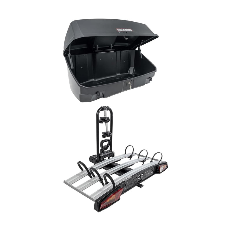 Portabici posteriore Menabo Alcor 3 Mizar Box Set per 3 bici