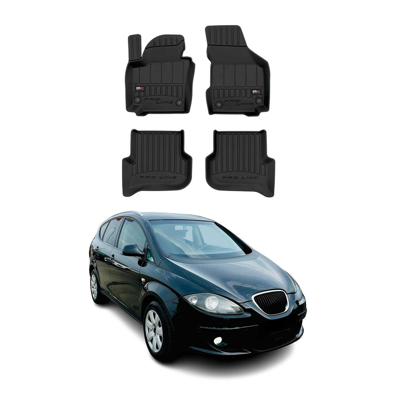 2004-2015 Seat Altea Fußmatten TPE Schwarz 4 tlg
