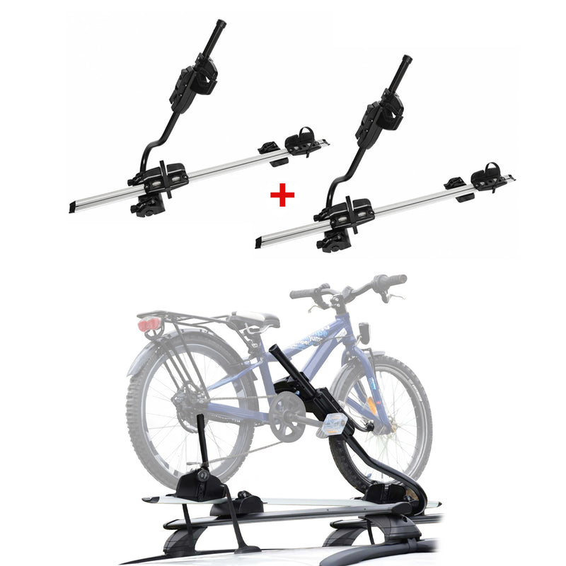 2x Portabici Farad fino a 25 kg Portabici da tetto ABE P-Style EBike FatBike