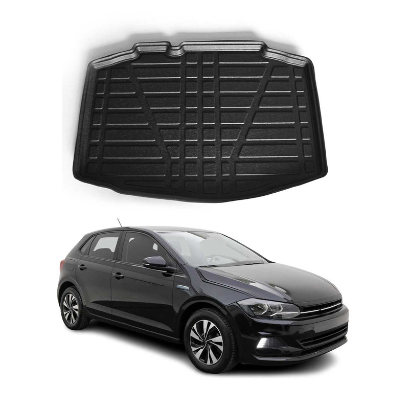 Vasca per bagagliaio per VW Polo 2017-2025 Hatchback Nero TPE