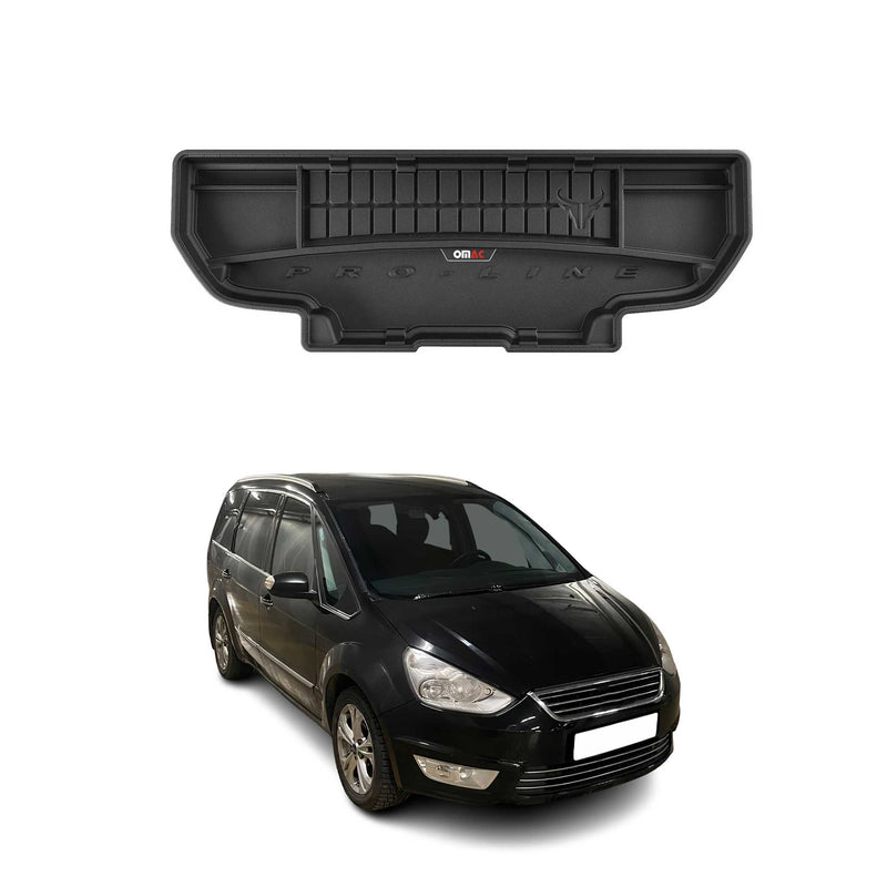 Vassoio portabagagli in gomma OMAC per Ford Galaxy 2006-2015, vassoio portabagagli in TPE, nero