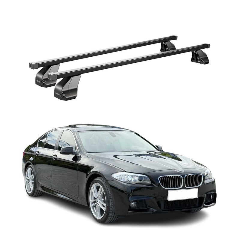 Portapacchi in acciaio Menabo per BMW Serie 5 F10 2009-2017 Nero 2x