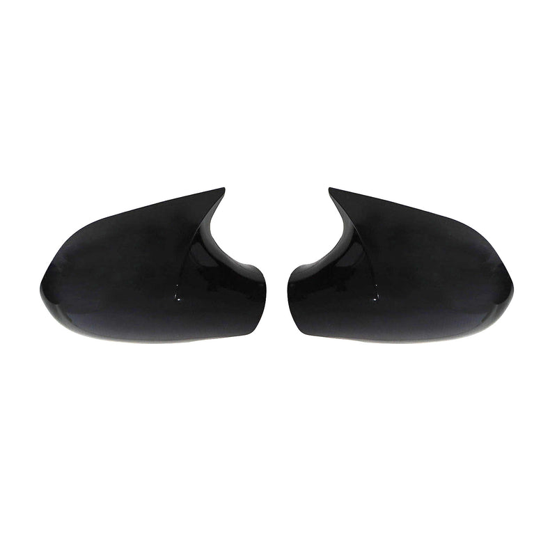 Spiegelkappen Spiegelabdeckung für Citroen C2 2003-2009 ABS Schwarz Glanz 2tlg