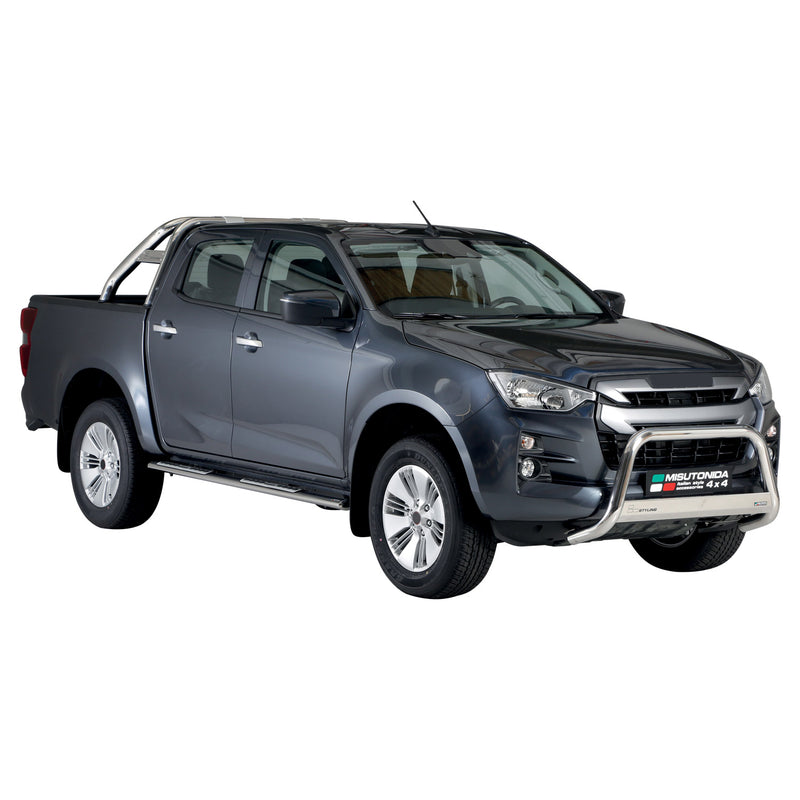 Protezione anteriore per Isuzu D-Max 2020-2025 ø63mm acciaio argento