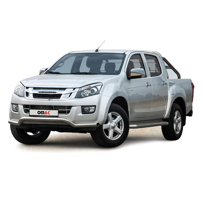 Barra di protezione anteriore per Isuzu D-Max 2012-2019 in acciaio ABE argento