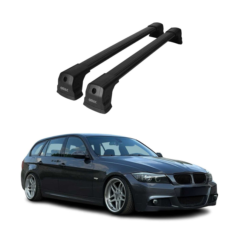 Dachträger Gepäckträger für BMW 4er F36 Gran Coupe 2014-2020 Aluminium Schwarz