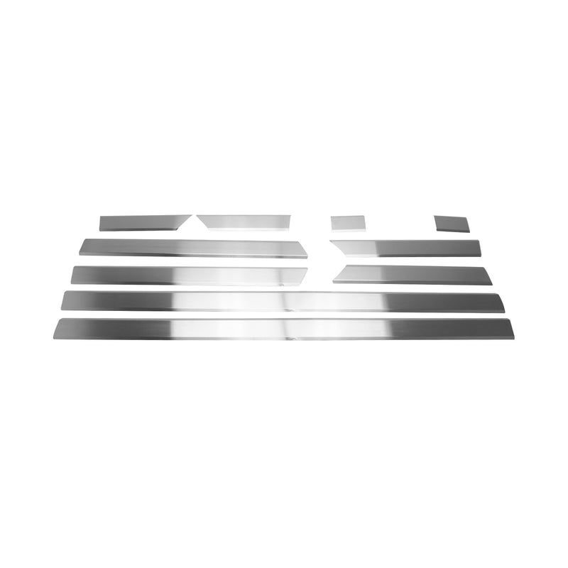 Protezione per porta laterale con striscia decorativa per Mercedes Sprinter W906 2006-18 L2 spazzolata