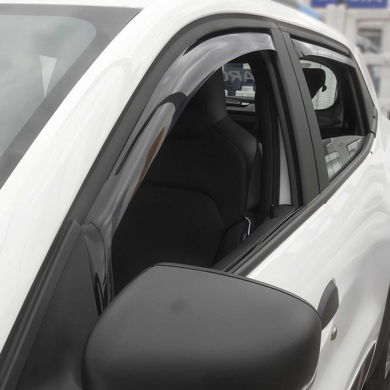 Deflettore antivento e antipioggia per Dacia Spring 2021-2025 acrilico scuro 4 pezzi