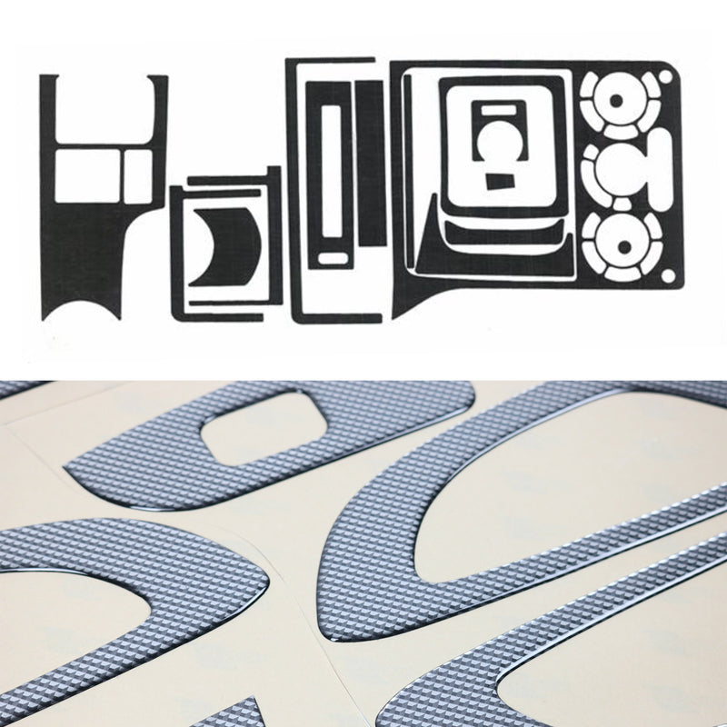 Decorazione interna abitacolo per Opel Astra F 1991-2001 effetto carbonio 16 pezzi