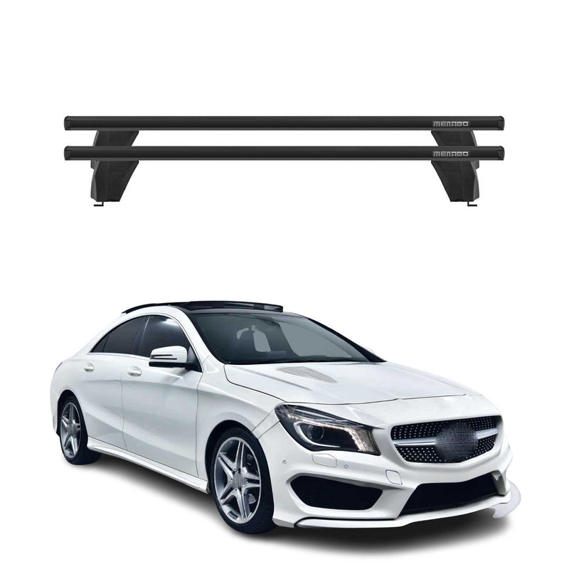 Barre portatutto Menabo per Mercedes CLA C117 2013-2019 ABE alluminio nero