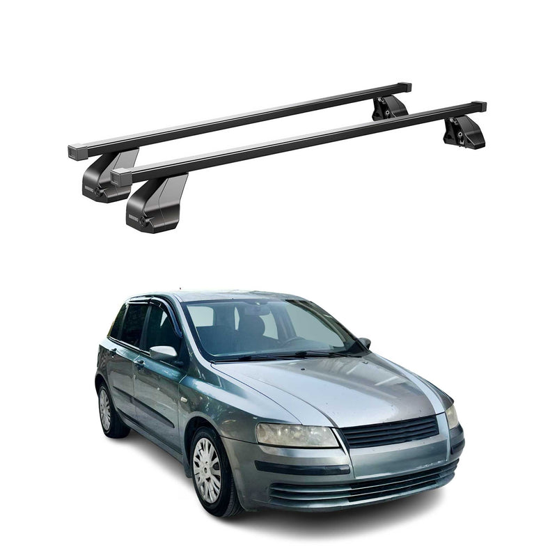 Portapacchi Menabo in acciaio per Fiat Stilo 2001-2010 5 porte nero
