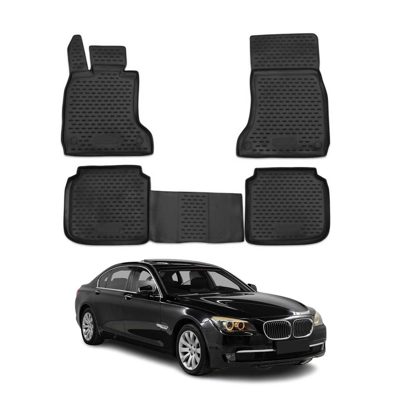 2008-2015 BMW 7er F02 Fußmatten TPE Schwarz 4 tlg