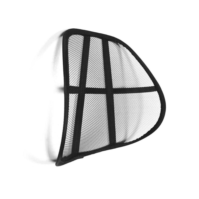 Supporto per la schiena Supporto lombare Ufficio Auto Sedia Poltrona Supporto per sedile Coprisedili Nero 20x