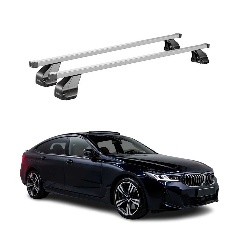 Portapacchi in acciaio Menabo per BMW Serie 6 G32 GT 2017-2025 Grigio 2x