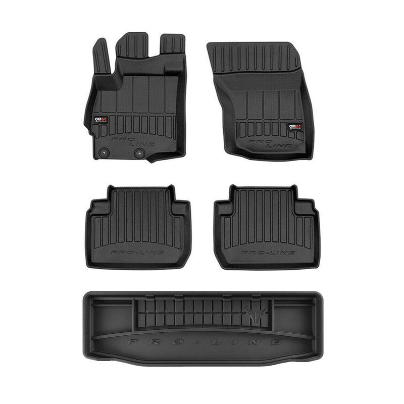 Tappetini e vassoio per bagagliaio OMAC per Mitsubishi Outlander 2012-2015 senza 3a fila