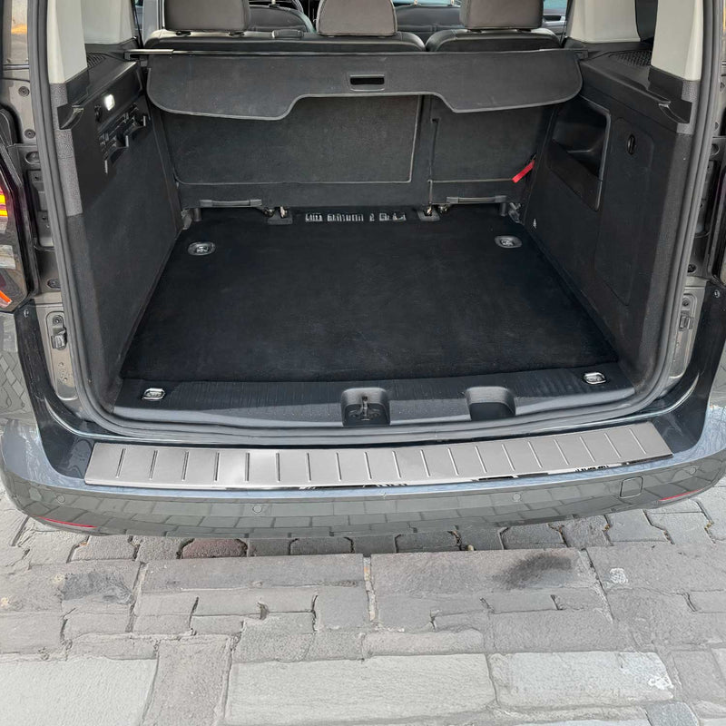 Protezione soglia di carico per VW Caddy 2021-2025 in acciaio inox cromato lucido