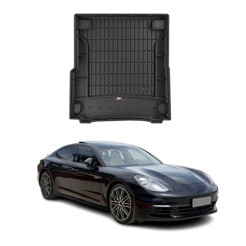 Vasca baule in gomma OMAC per Porsche Panamera E-Hybrid 2016-2025 TPE Nero