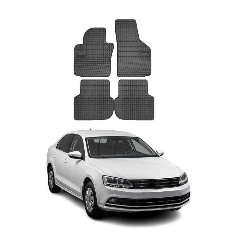 Tappetini in gomma neri per VW Jetta 2011-2018, 4 pezzi
