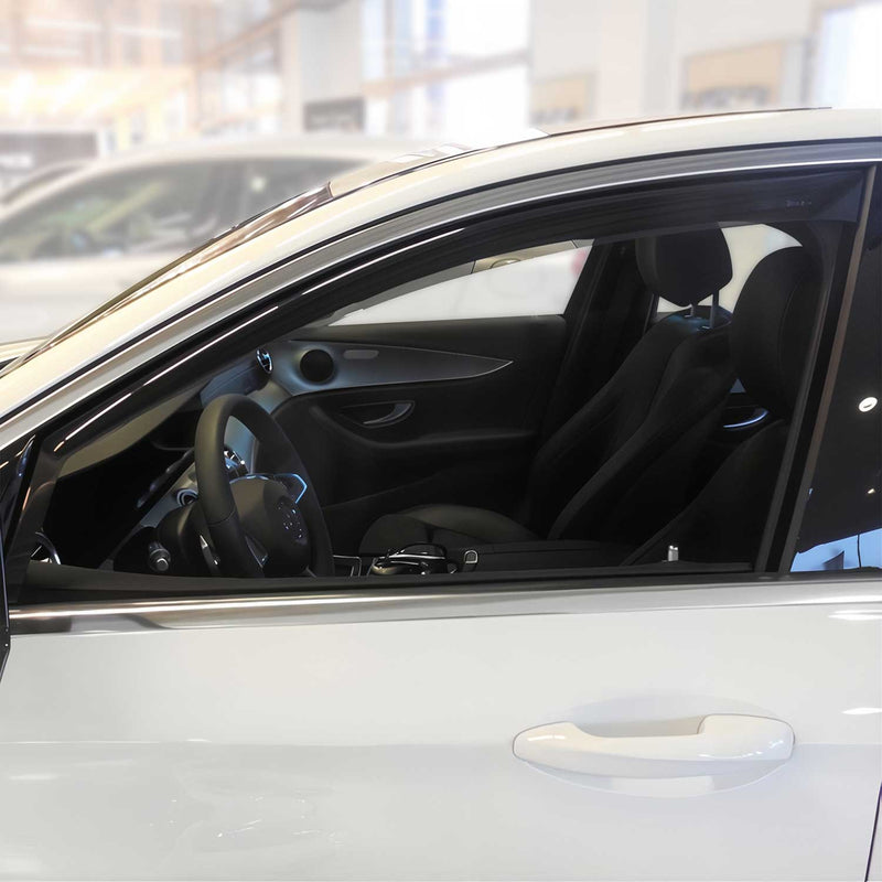 Deflettore antivento e antipioggia per Mercedes Classe E W213 S213 acrilico scuro 2 pezzi