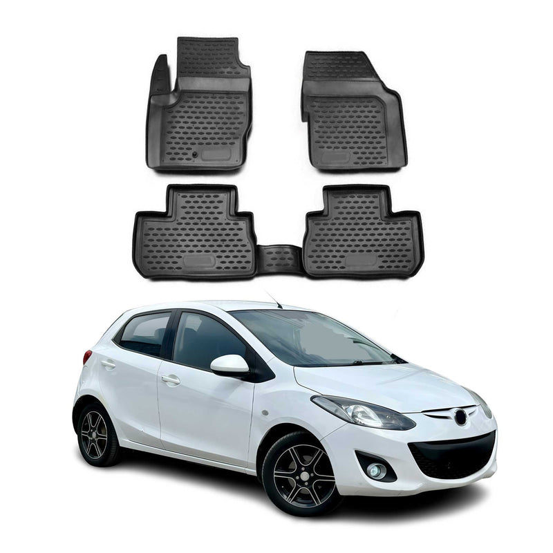 Tappetini Mazda 2007-2015 TPE Nero 4 pezzi