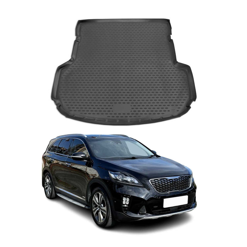 Tappetino per bagagliaio in gomma TPE per Kia Sorento 2015-2020 5 porte, nero