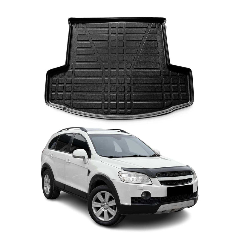 Vasca per bagagliaio per Chevrolet Captiva 2006-2015 Gomma TPE Nero