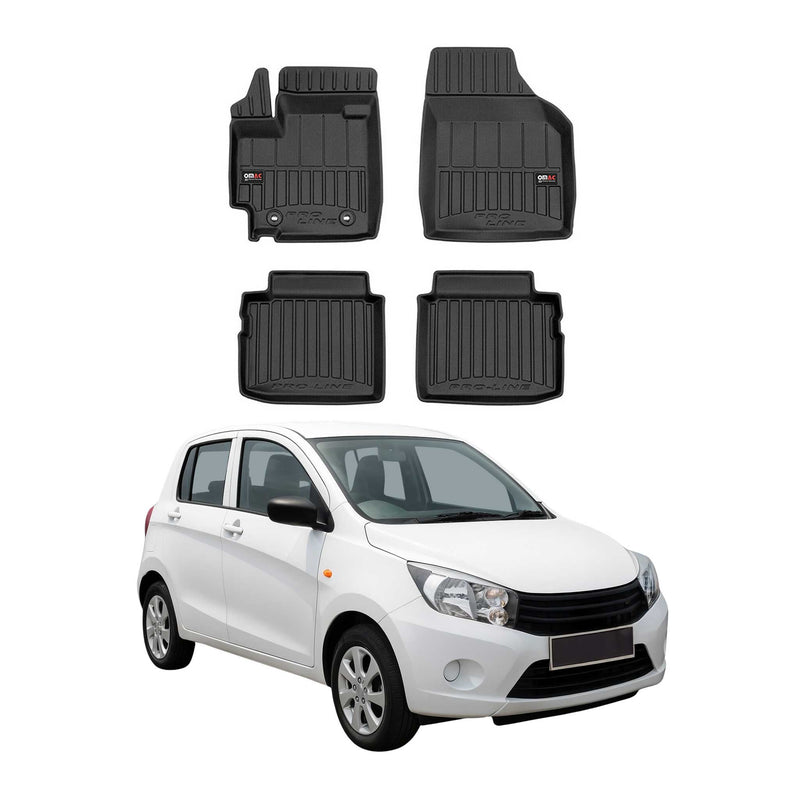 Tappetini Suzuki Celerio 2014-2019 in TPE Nero 4 pezzi