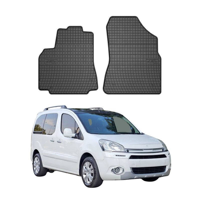 Tappetini in gomma Citroen Berlingo 2008-2018 neri 2 pezzi