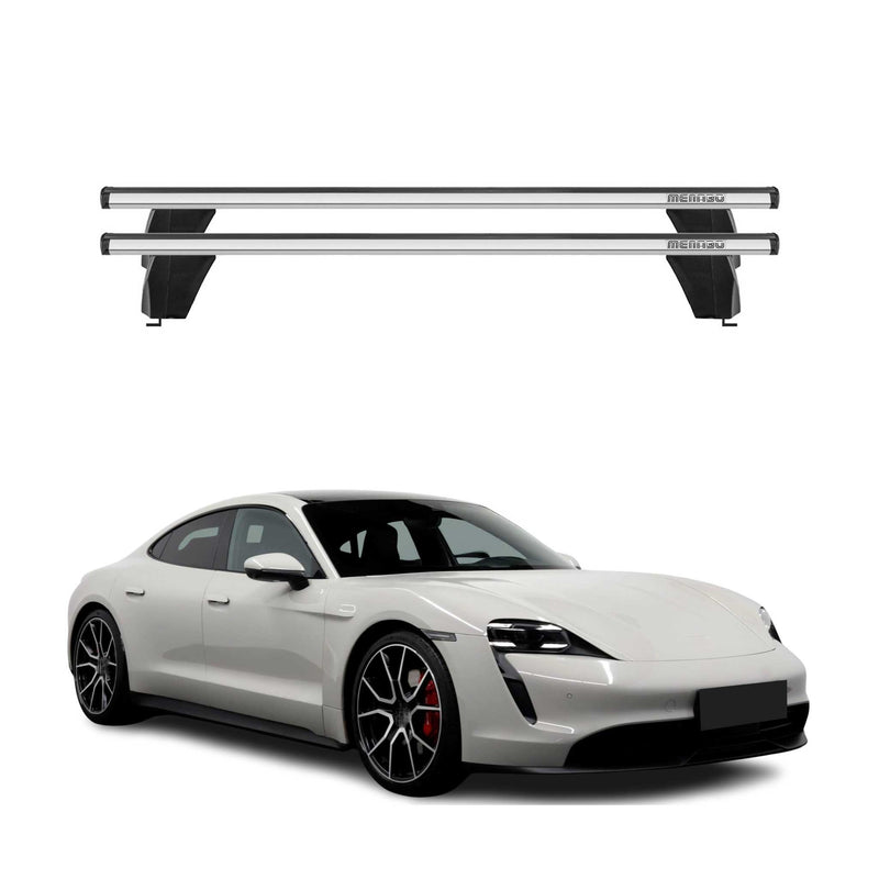 Barre trasversali portatutto Menabo per Porsche Taycan 2019-2025 ABE grigio alluminio