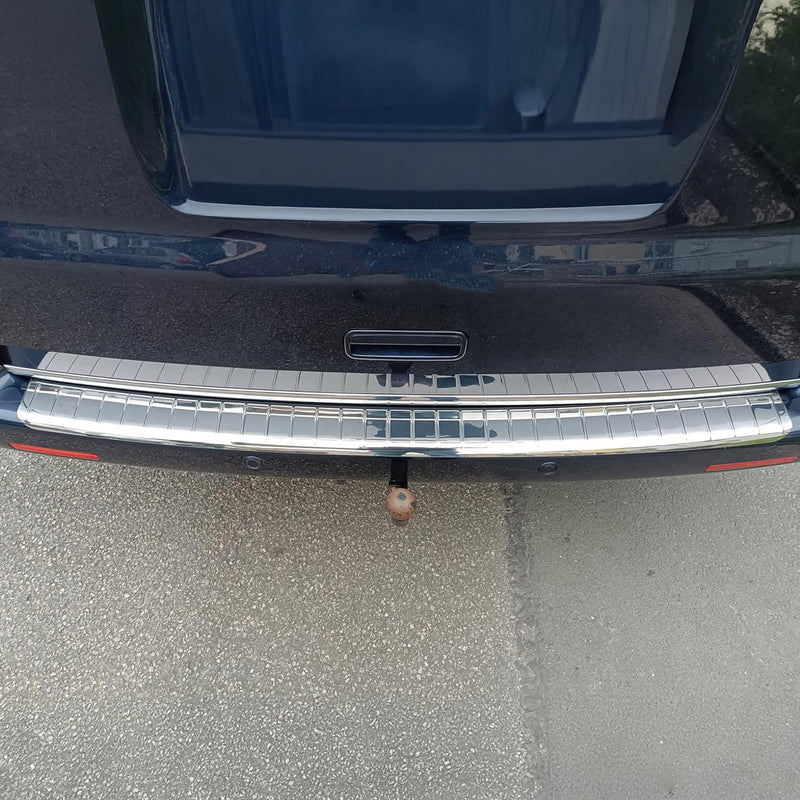 Protezione soglia di carico a doppia ala in acciaio inox cromato per VW T6 T6.1 Transporter 2015-2024