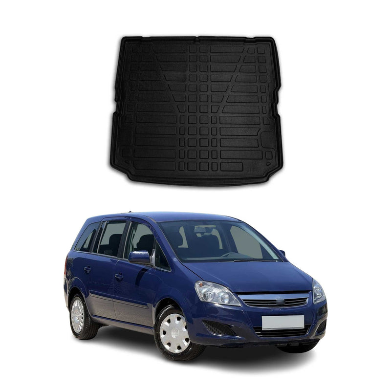 Vasca baule per Opel Zafira B 2005-2011 Gomma TPE Nero