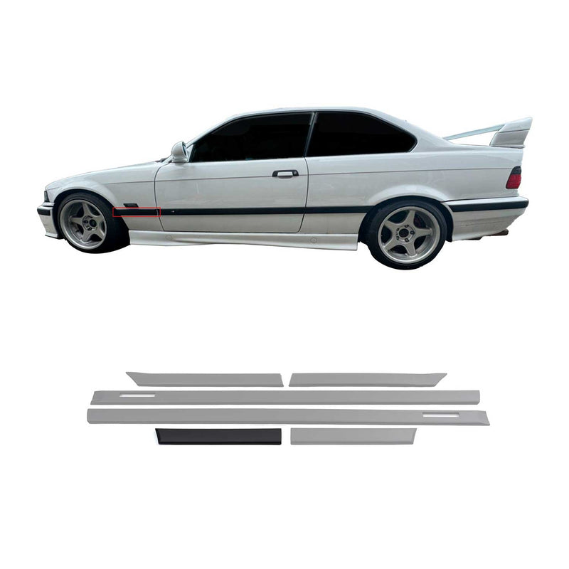 Modanature laterali JOM modanature porte per BMW Serie 3 E36 Coupé Cabriolet nere 6 pezzi