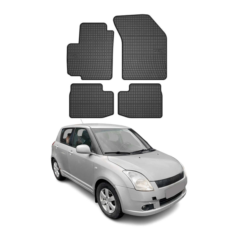 Tappetini Suzuki Swift 2005-2010 TPE Nero 4 pezzi