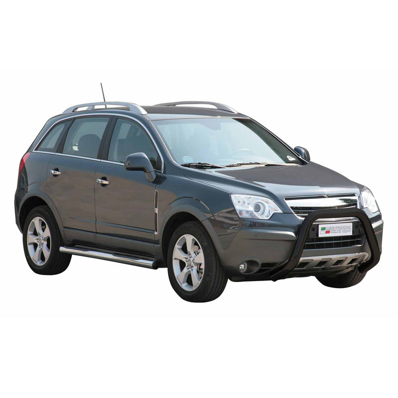 Protezione anteriore per Opel Antara 2007-2011 ø76mm acciaio nero