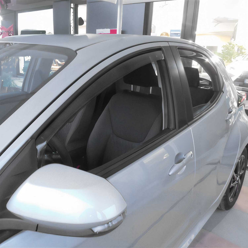 Windabweiser Regenabweiser für Toyota Yaris 2020-2025 Dunkel Acryl 4tlg