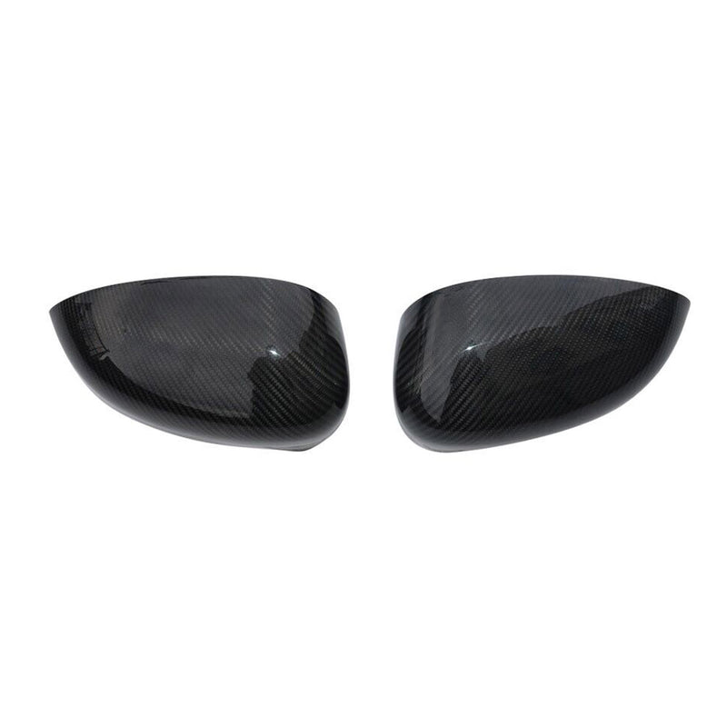 Calotte specchietti retrovisori per Fiat 500 2007-2025 in fibra di carbonio nero 2 pezzi
